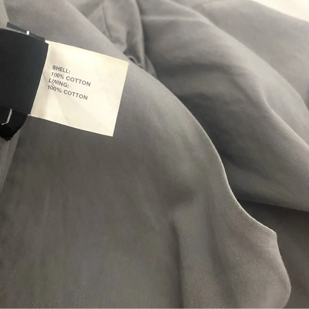 Gap Women’s Babydoll Sleeveless V-Neck Dress Size 4 Gray 100% Cotton Lightweight